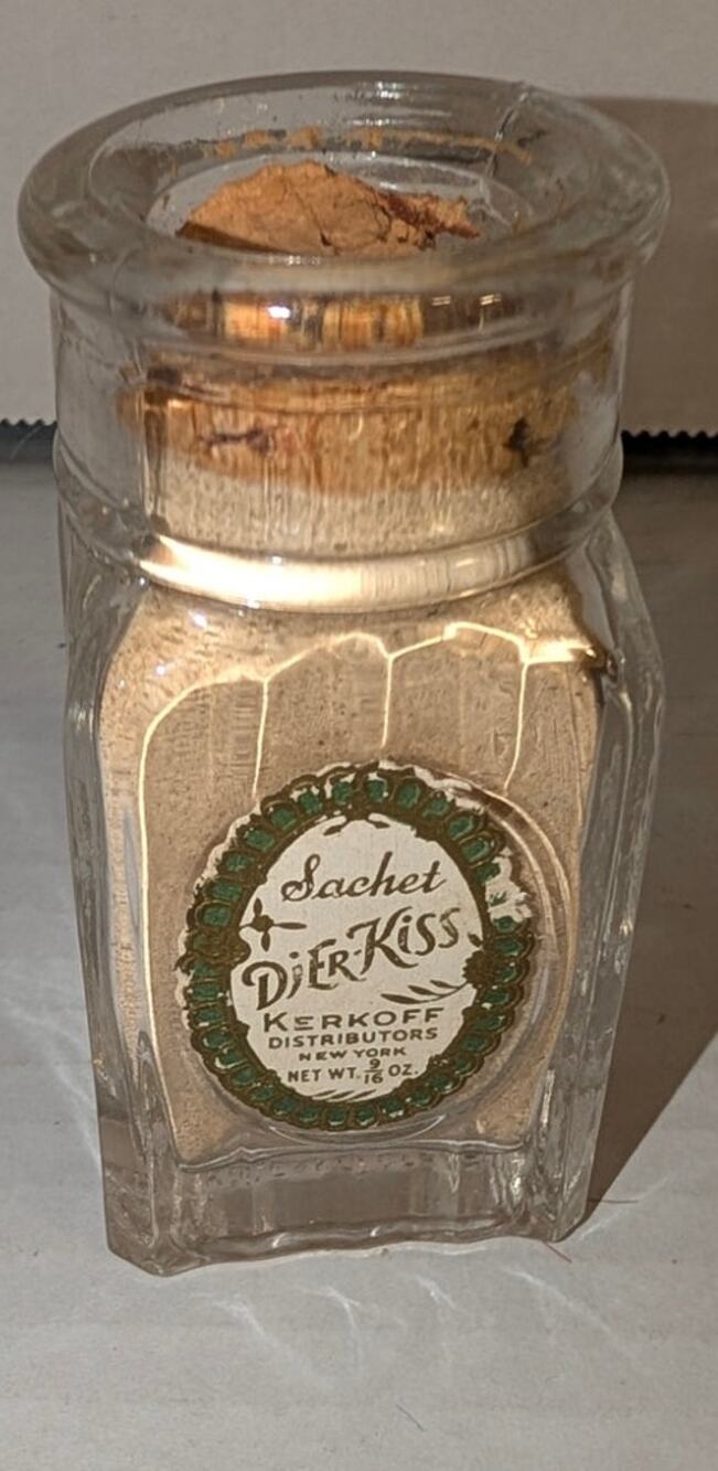 1940s Rare Dier-Kiss Perfume Sachet Kerkoff Original Label Full